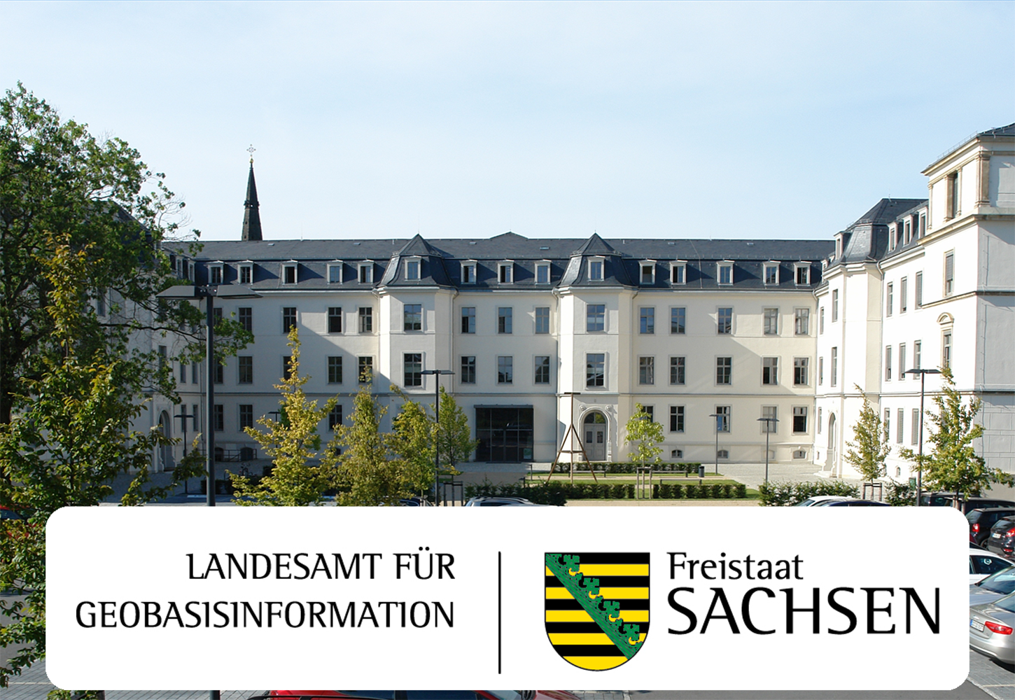 Gebäude des GeoSN mit neuer Bezeichnung