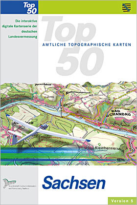 CD-ROM Top50 Sachsen - Version 5.0 - Geobasisinformation - sachsen.de