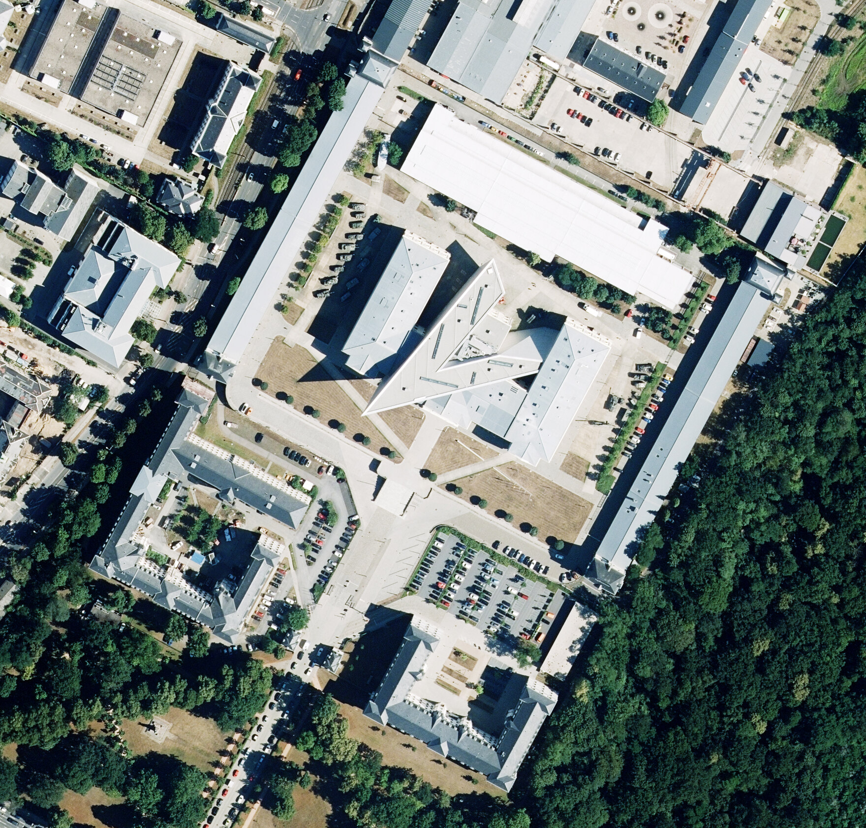 Dresden, Olbrichtplatz, Orthophoto aus der Luftbildaufnahme vom 13.07.2020 