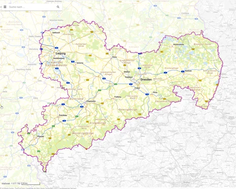 Basiskartenviewer Startansicht