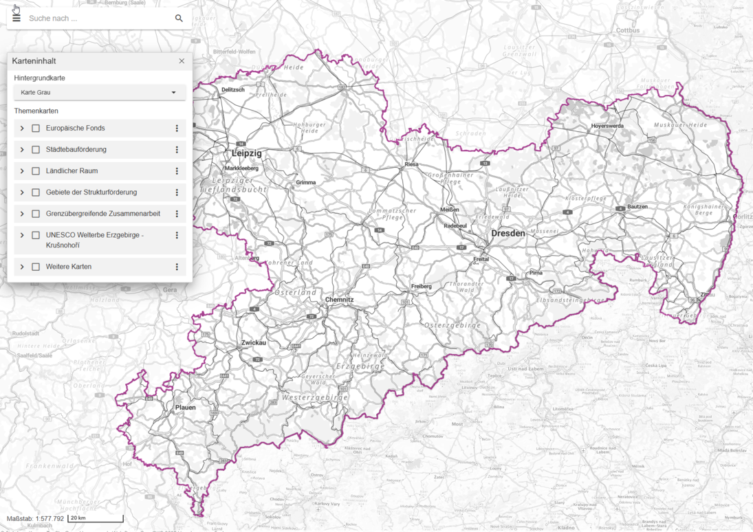 Basis-Atlas ohne hinzugeladene Themen