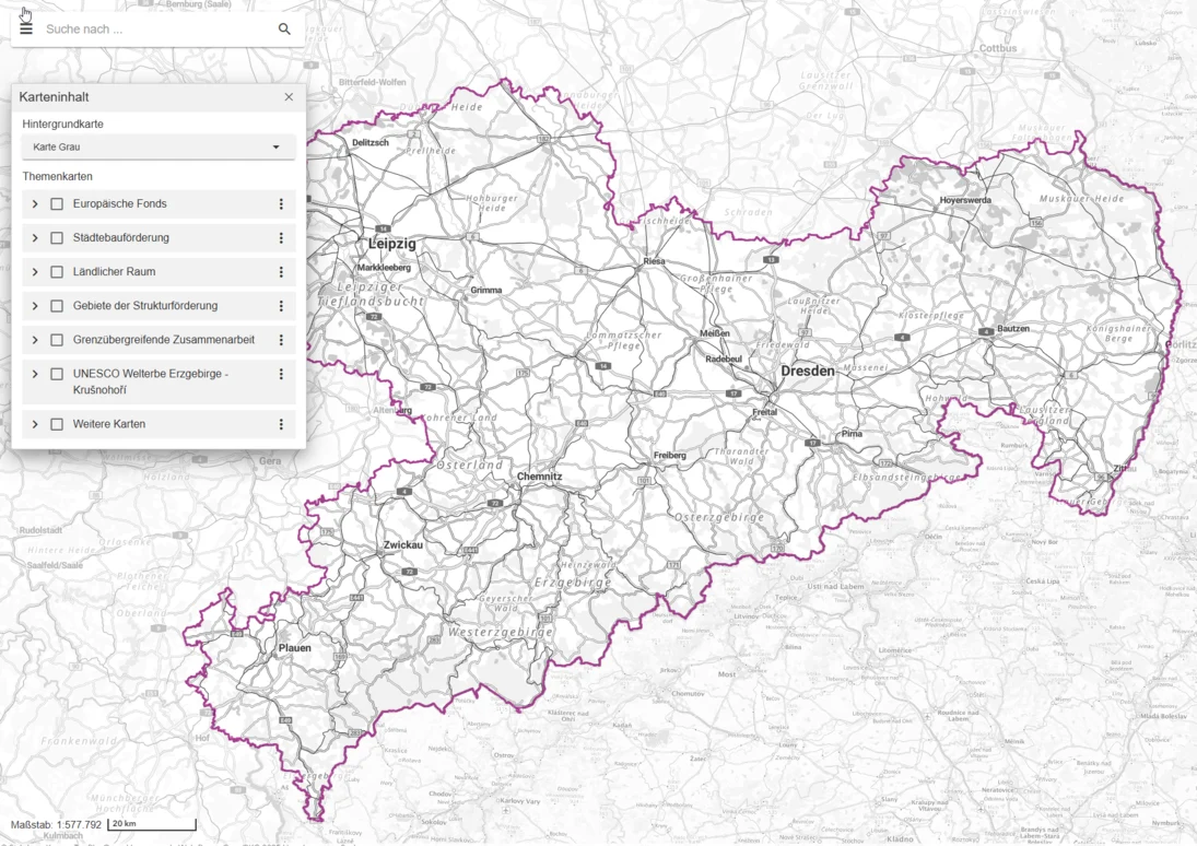 Basis-Atlas ohne hinzugeladene Themen