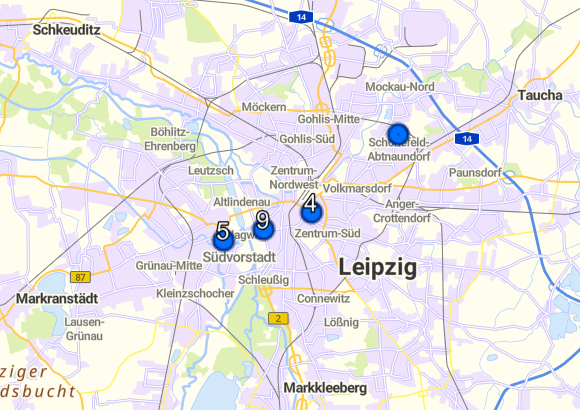Detailansicht Zusammenfassung von Punkten