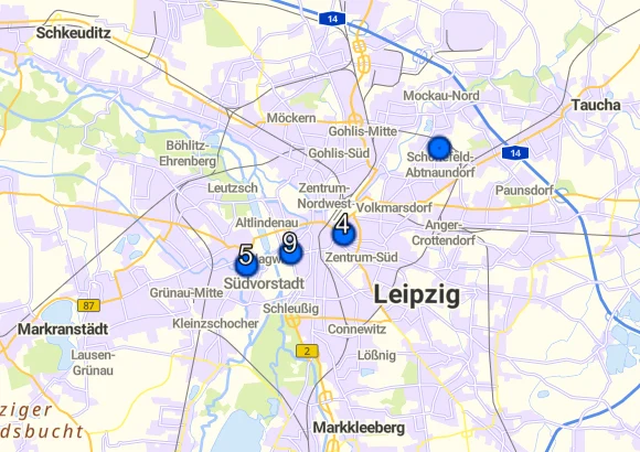 Detailansicht Zusammenfassung von Punkten