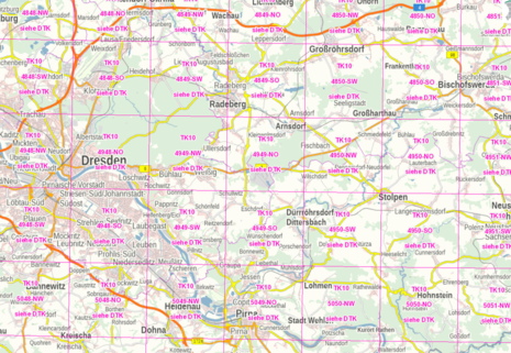 Ausschnitt Geoportal WMS Aktualität Geobasisdaten