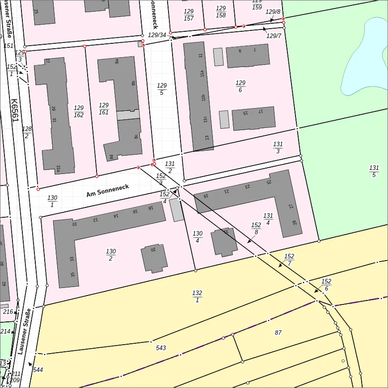 WMS Ausschnitt aus ALKIS
