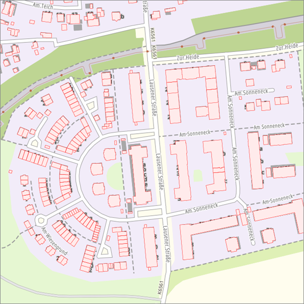 Screenshot WMS Gebäude (INSPIRE-konform)