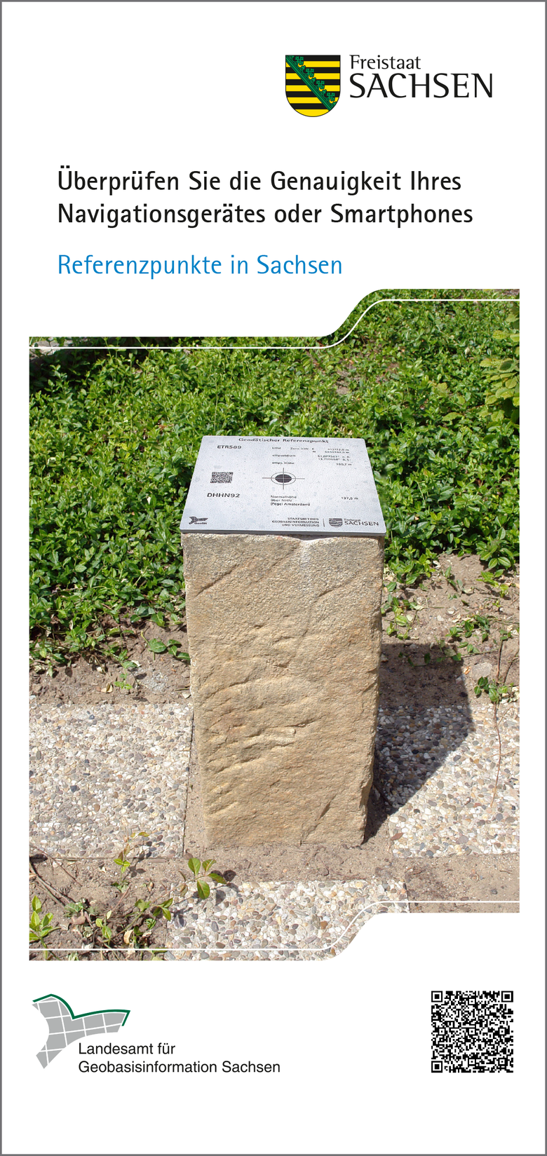 Titelseite Faltblatt Referenzpunkte Sachsen