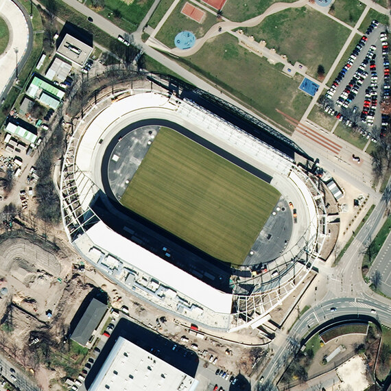 Luftbild Heinz-Steyer-Stadion Dresden