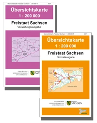 2 Karten von ganz Sachsen