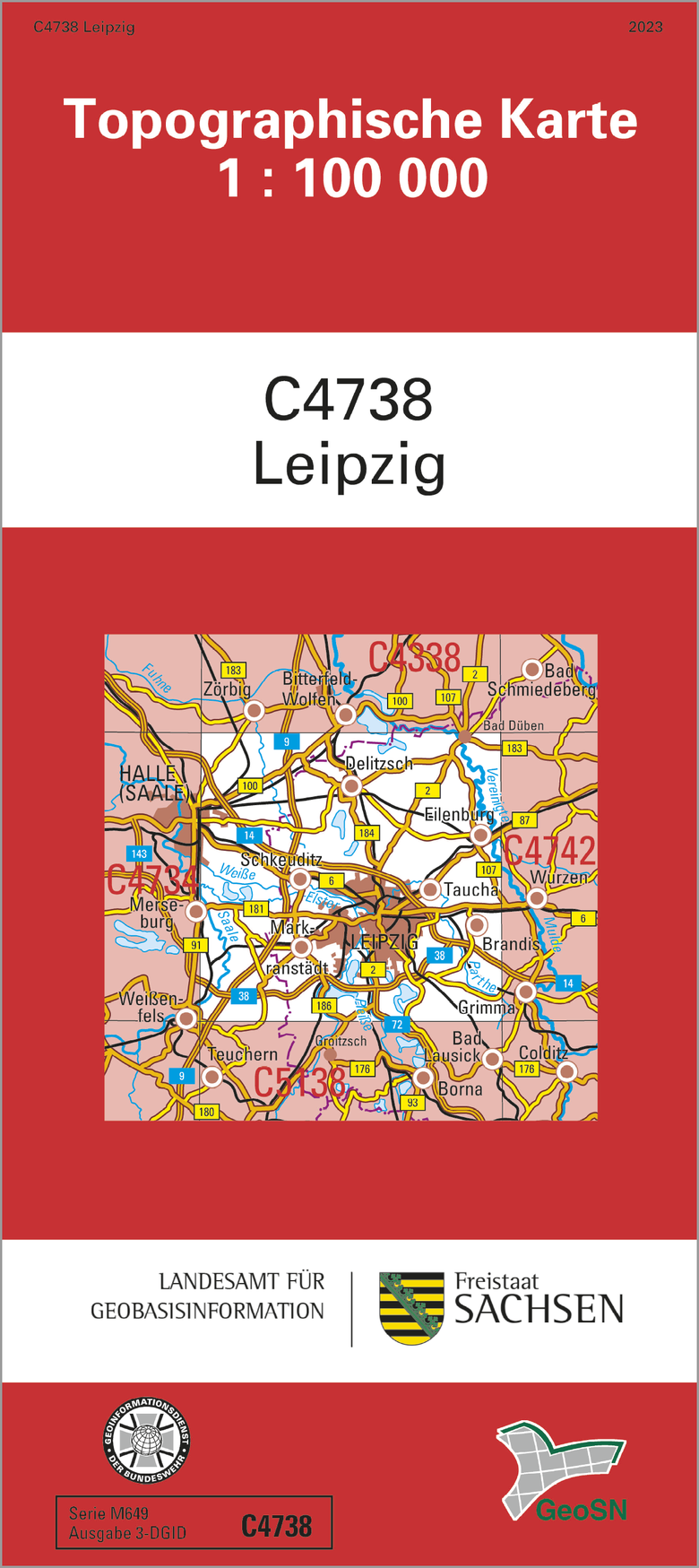 Cover der Karte Leipzig 1: 100 000