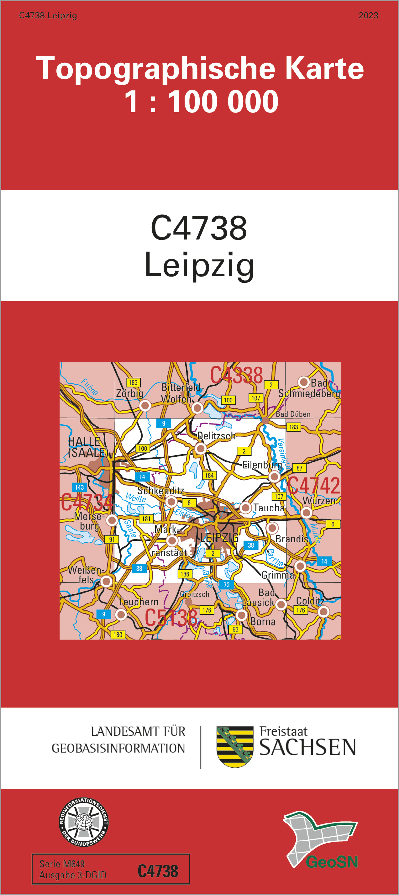 Cover der Karte Leipzig 1: 100 000