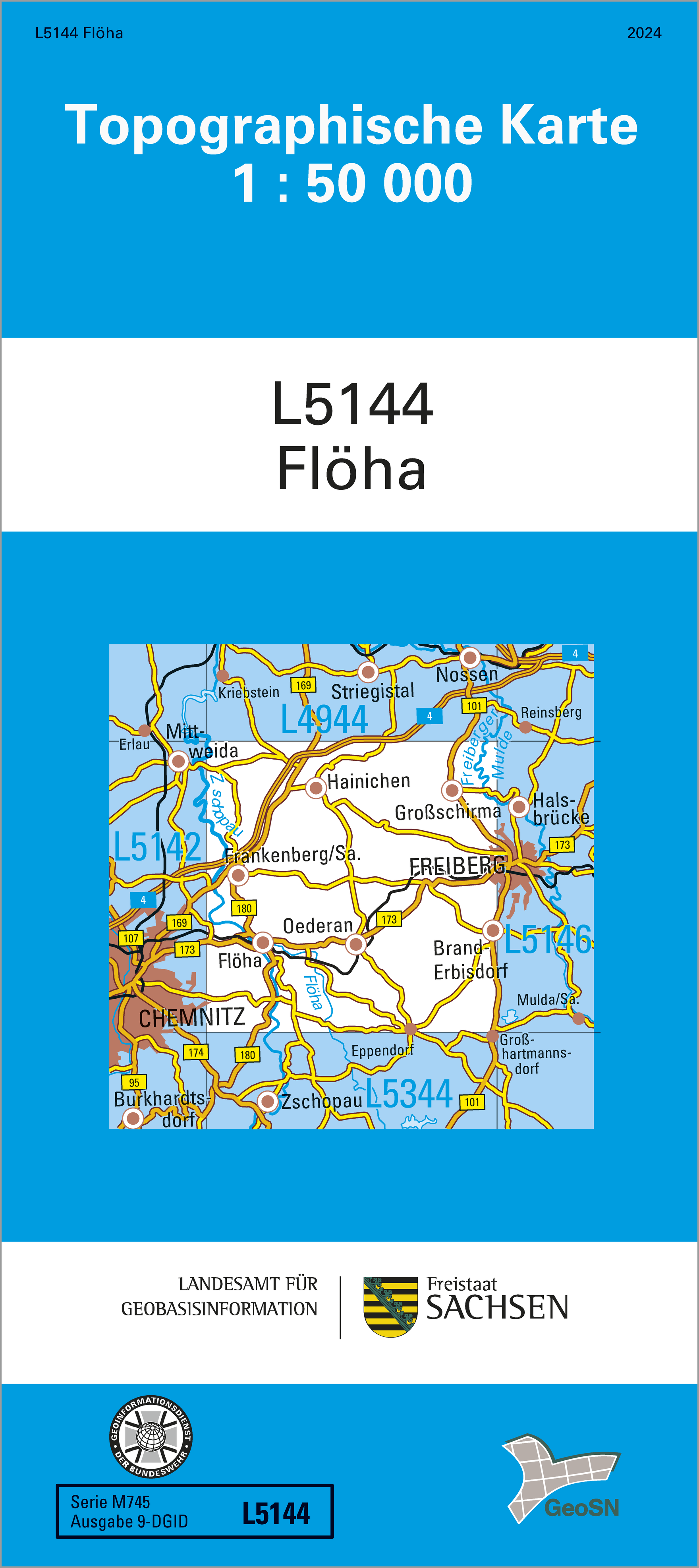 Cover der Karte Flöha 1:50 000