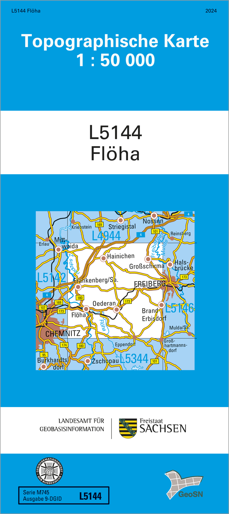 Cover der Karte Flöha 1:50 000