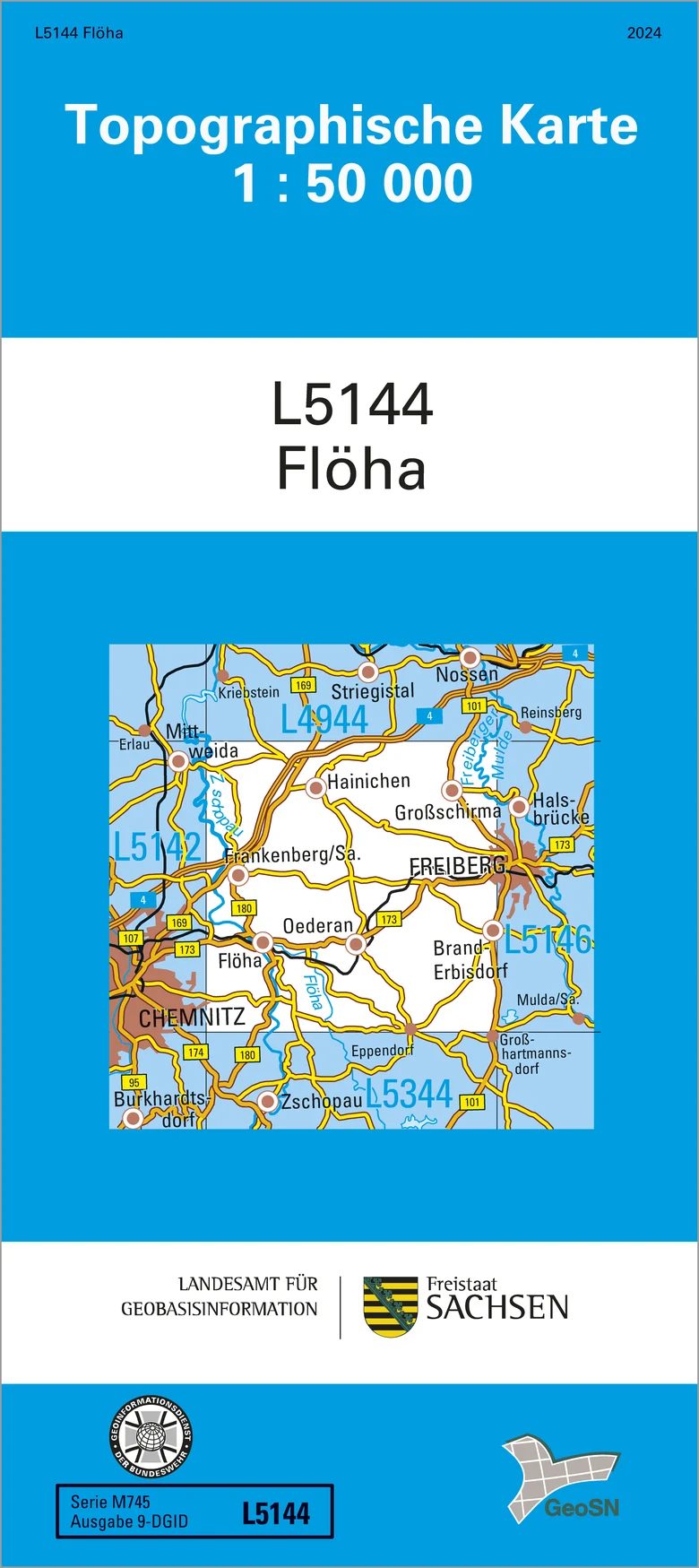 Cover der Karte Flöha 1:50 000