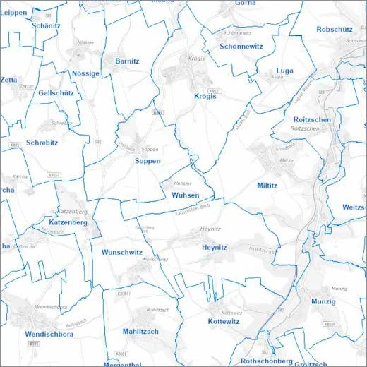 Screenshot Geoportal Sachsenatlas Geodatendienst Ortsteile