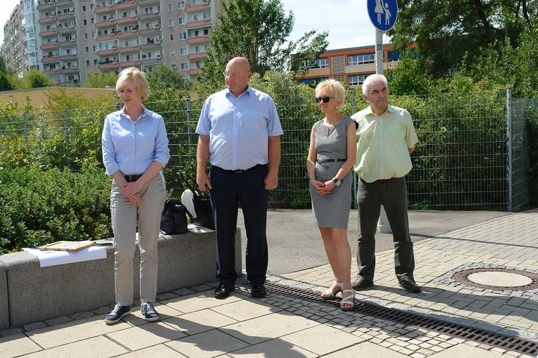Besucher des GPS-Tests