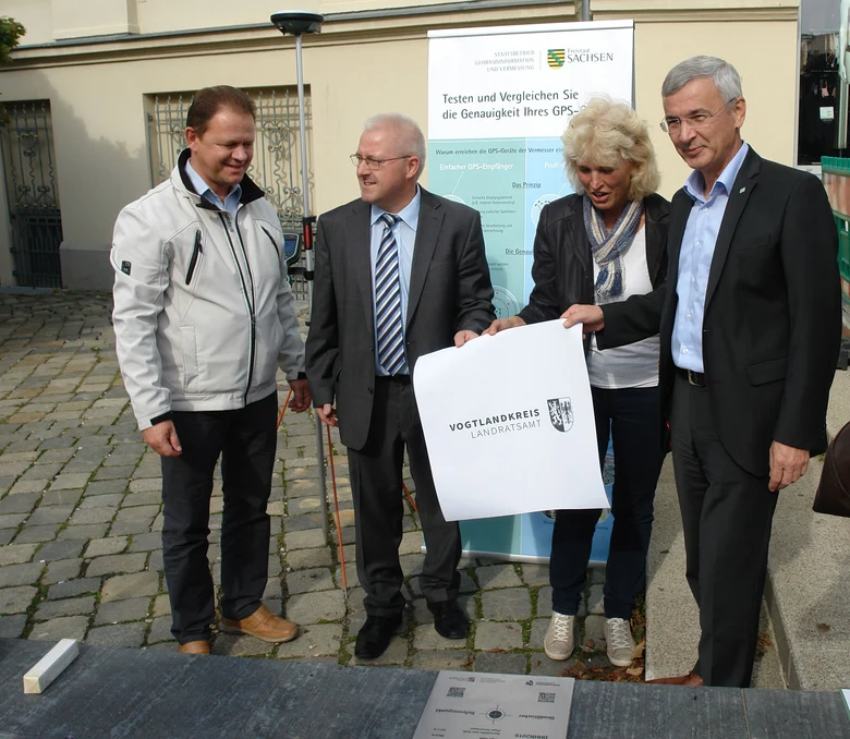 Einweihung Referenzpunkt im Vogtlandkreis