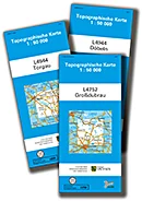 drei topographische Karten