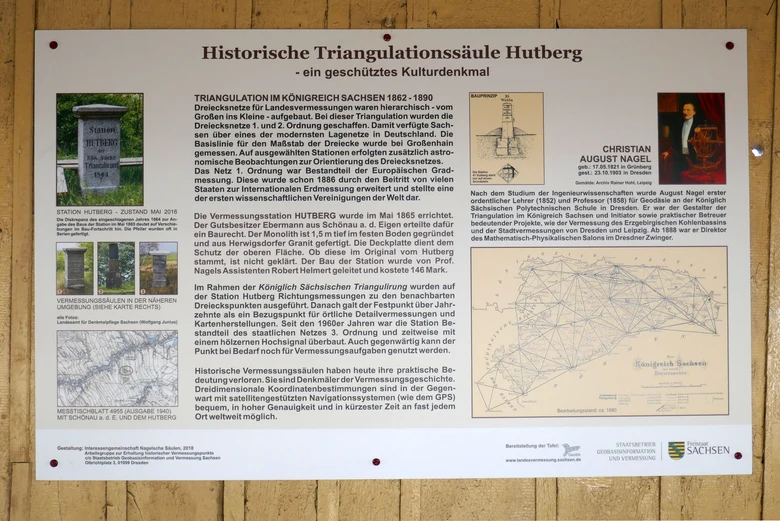 Informationstext zur Triangulationssäule Hutberg