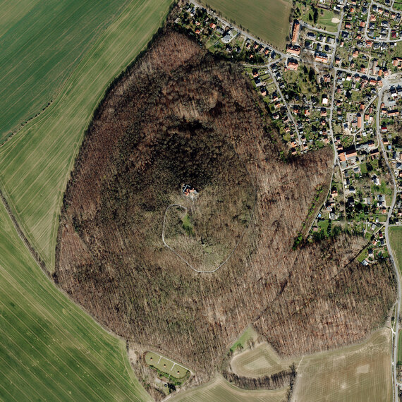 Luftbild Landeskrone bei Görlitz