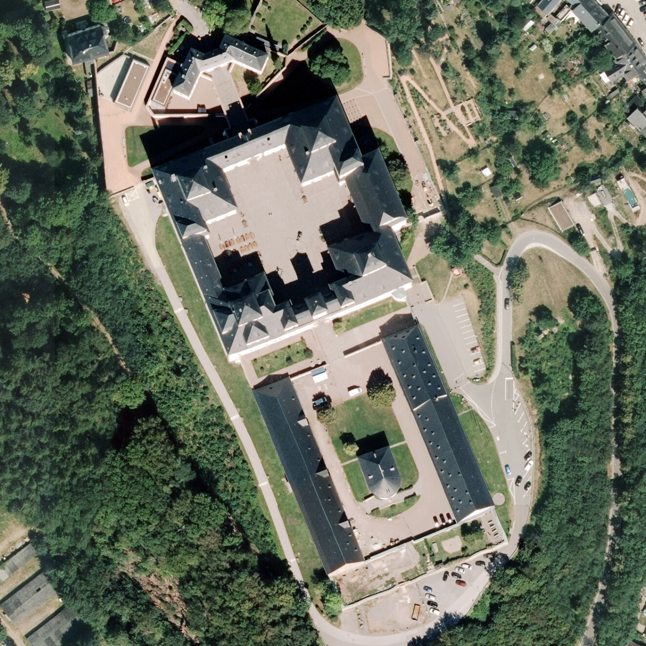 Luftbild Schloss Augustusburg