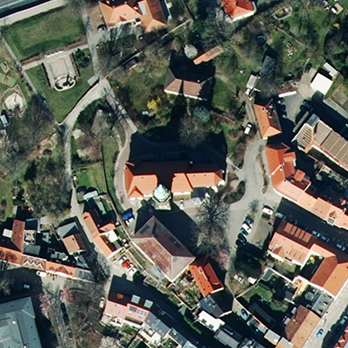 Luftbild Stadtkirche Radeberg