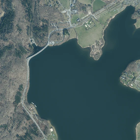 Luftbild Talsperre Pöhl