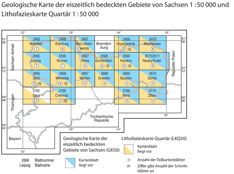 Verfügbarkeit Geologische Karten - Geobasisinformation - sachsen.de