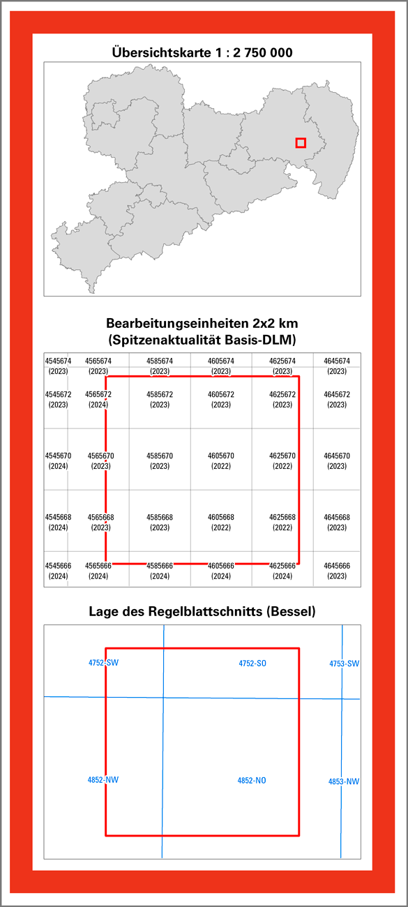 Kartenrückseite der TK10, Stadt Bautzen
