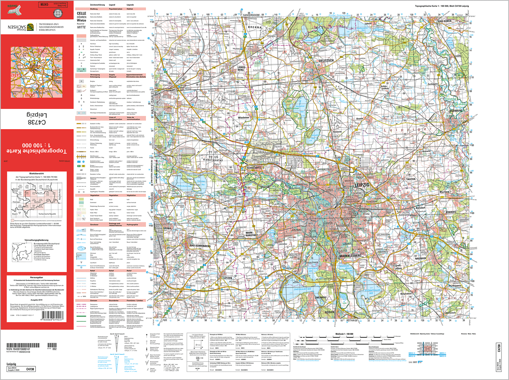 Topographische Karte Geobasisinformation sachsen.de