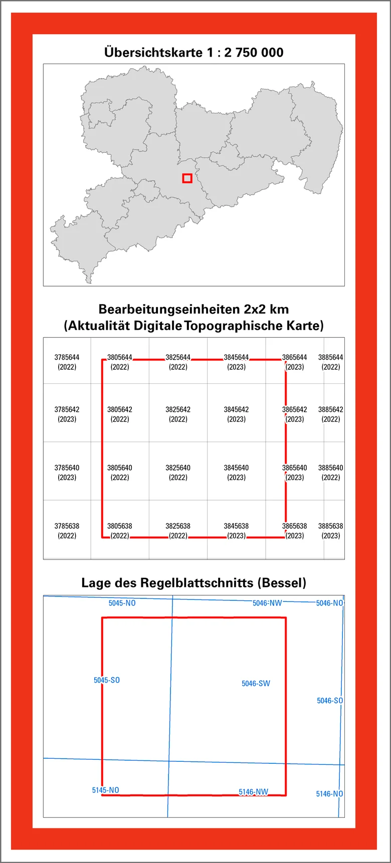 Kartenrückseite der TK10, Universitätsstadt Freiberg
