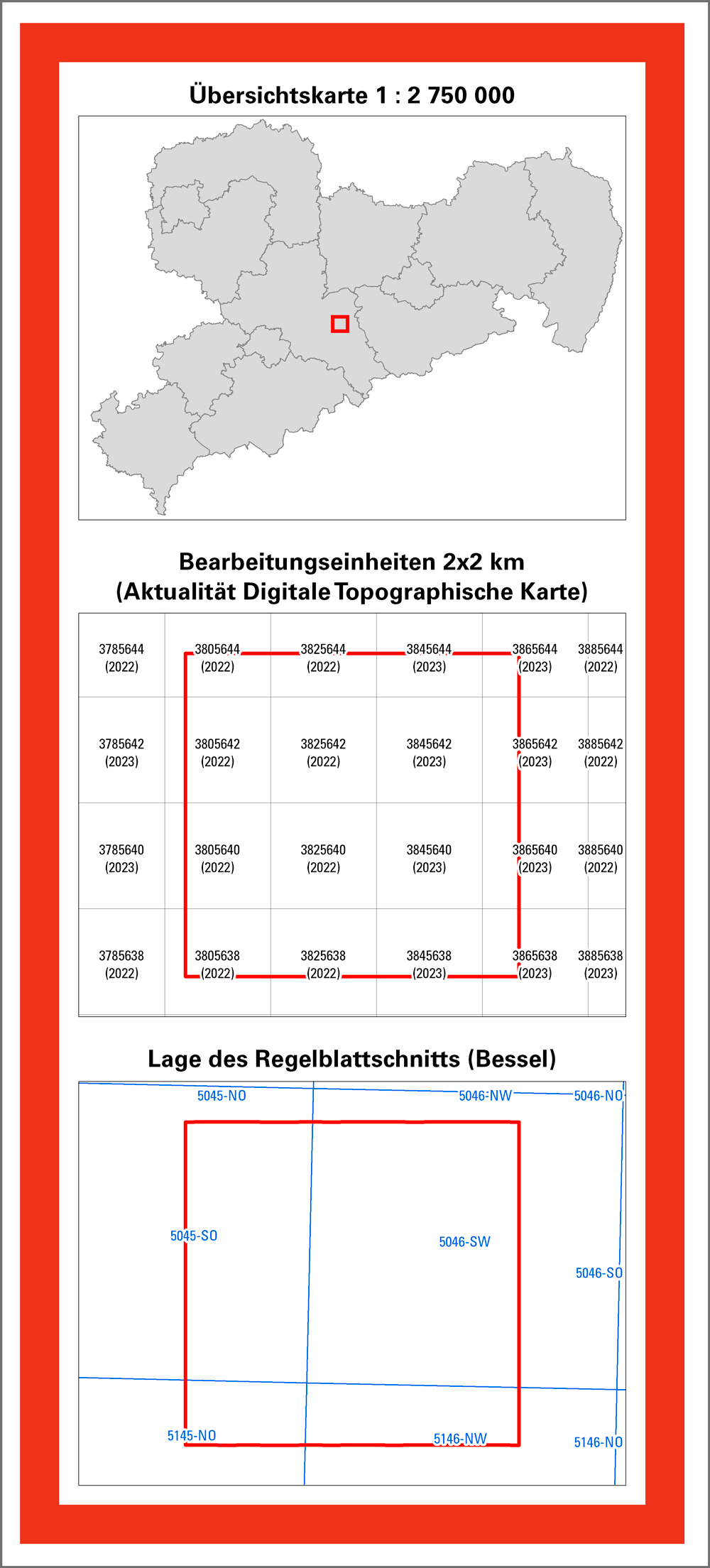 Kartenrückseite der TK10, Universitätsstadt Freiberg