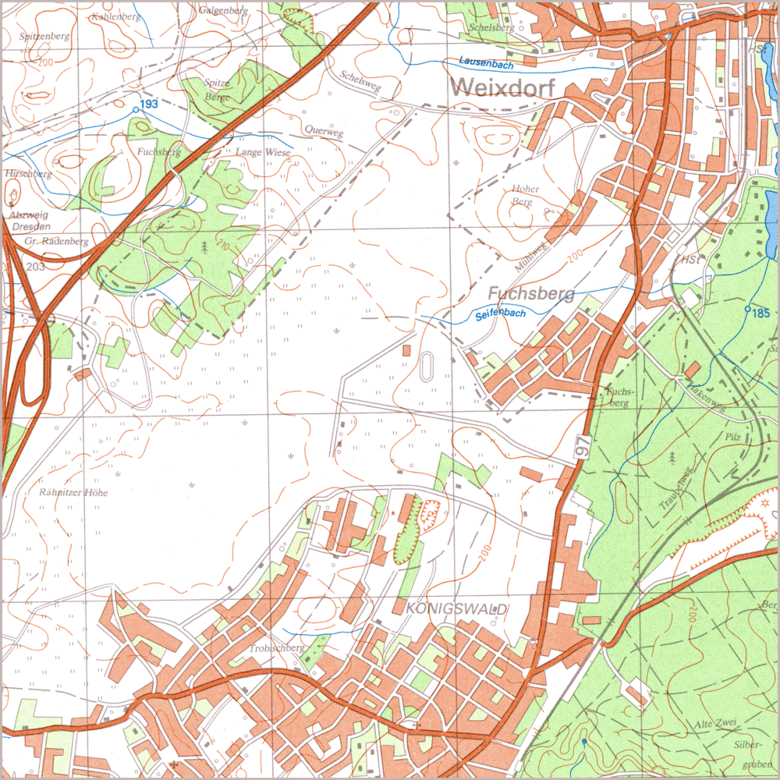TK25 (AS) - Topographische Karte 1 : 25000 - Ausgabe Staat (DDR) - Geobasisinformation - sachsen.de