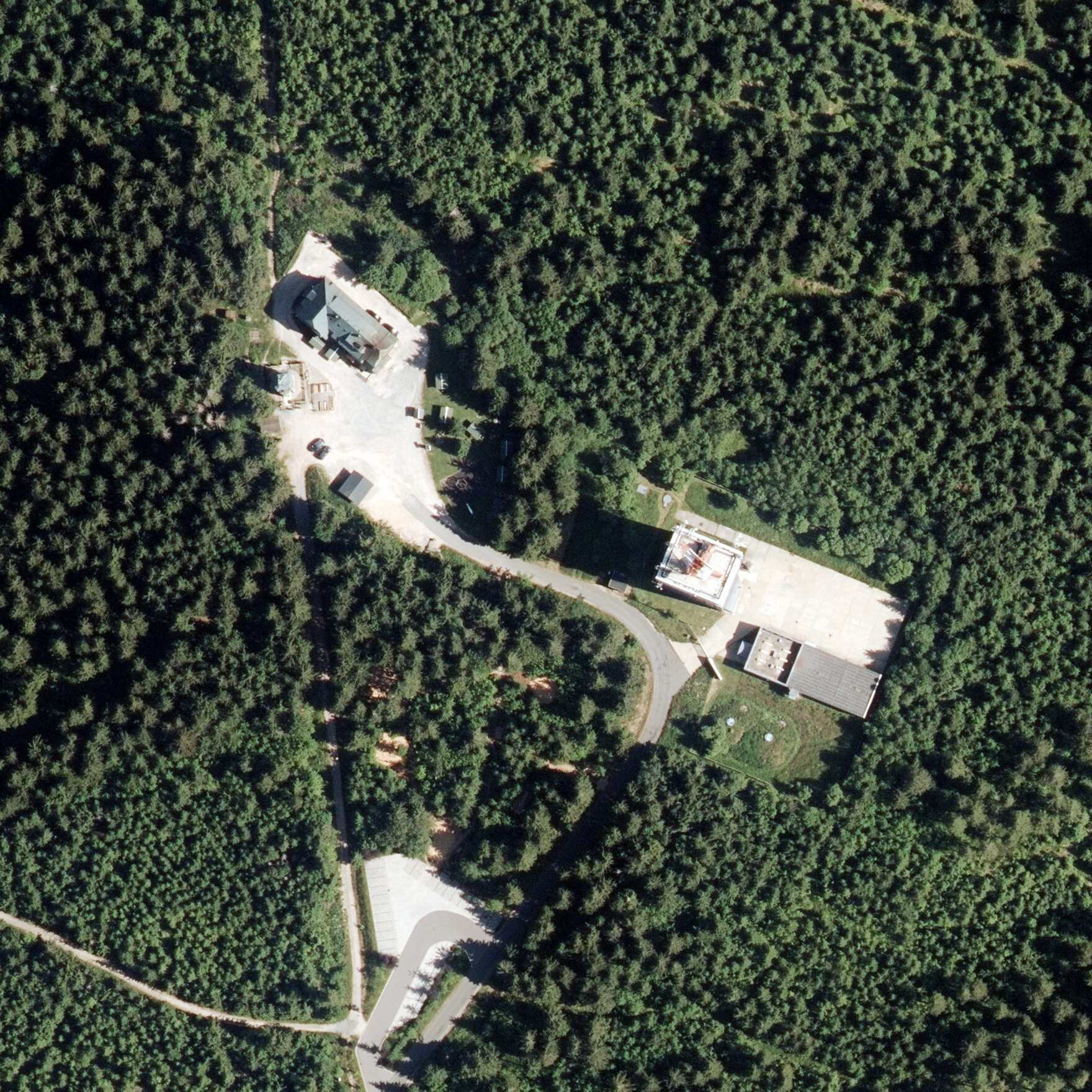 Luftbild Auersberg im Erzgebirgskreis