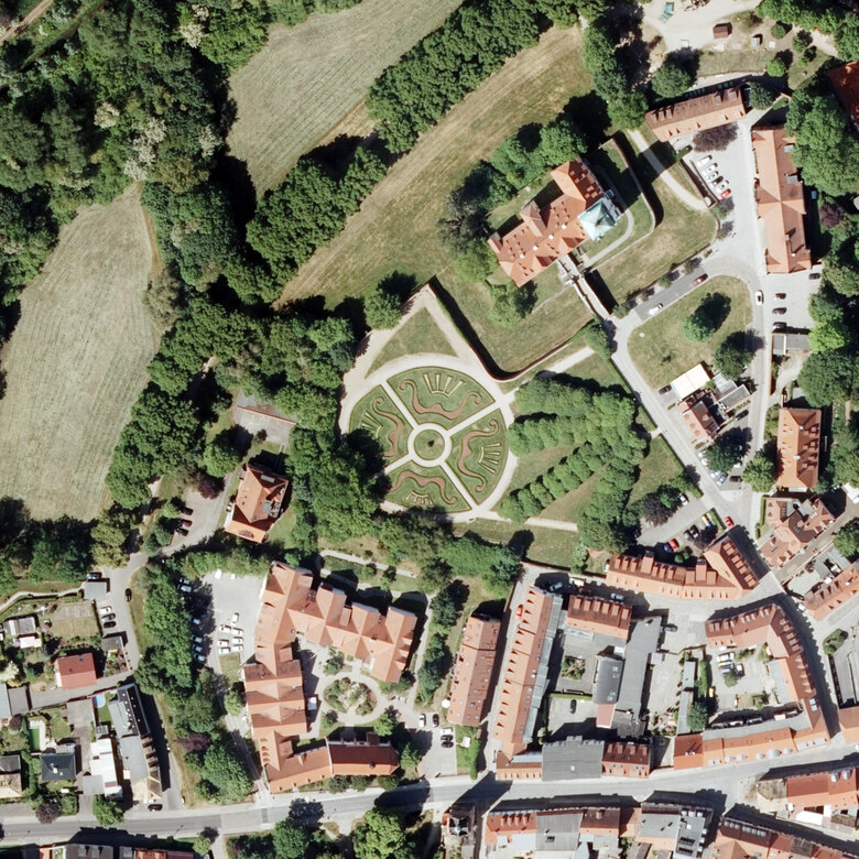 Luftbild Barockgarten Delitzsch