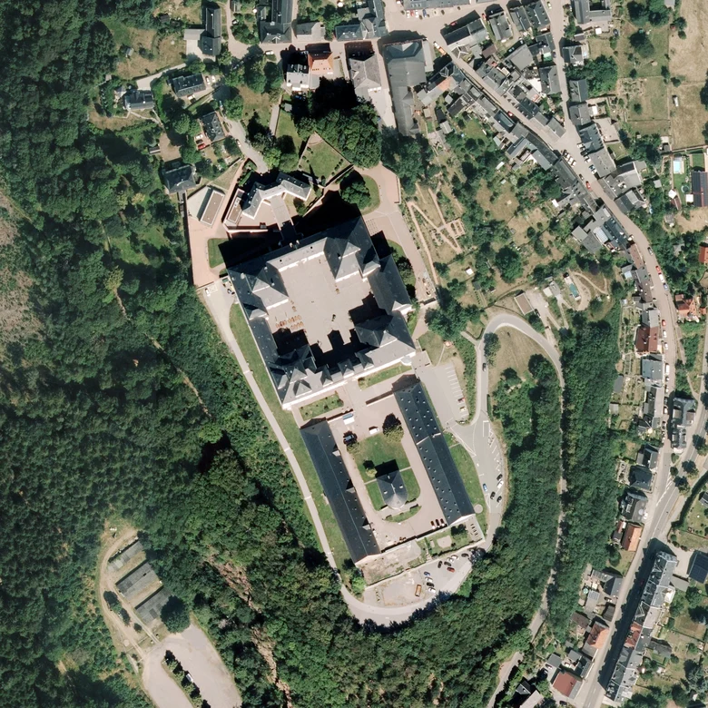 Luftbild Schloss Augustusburg
