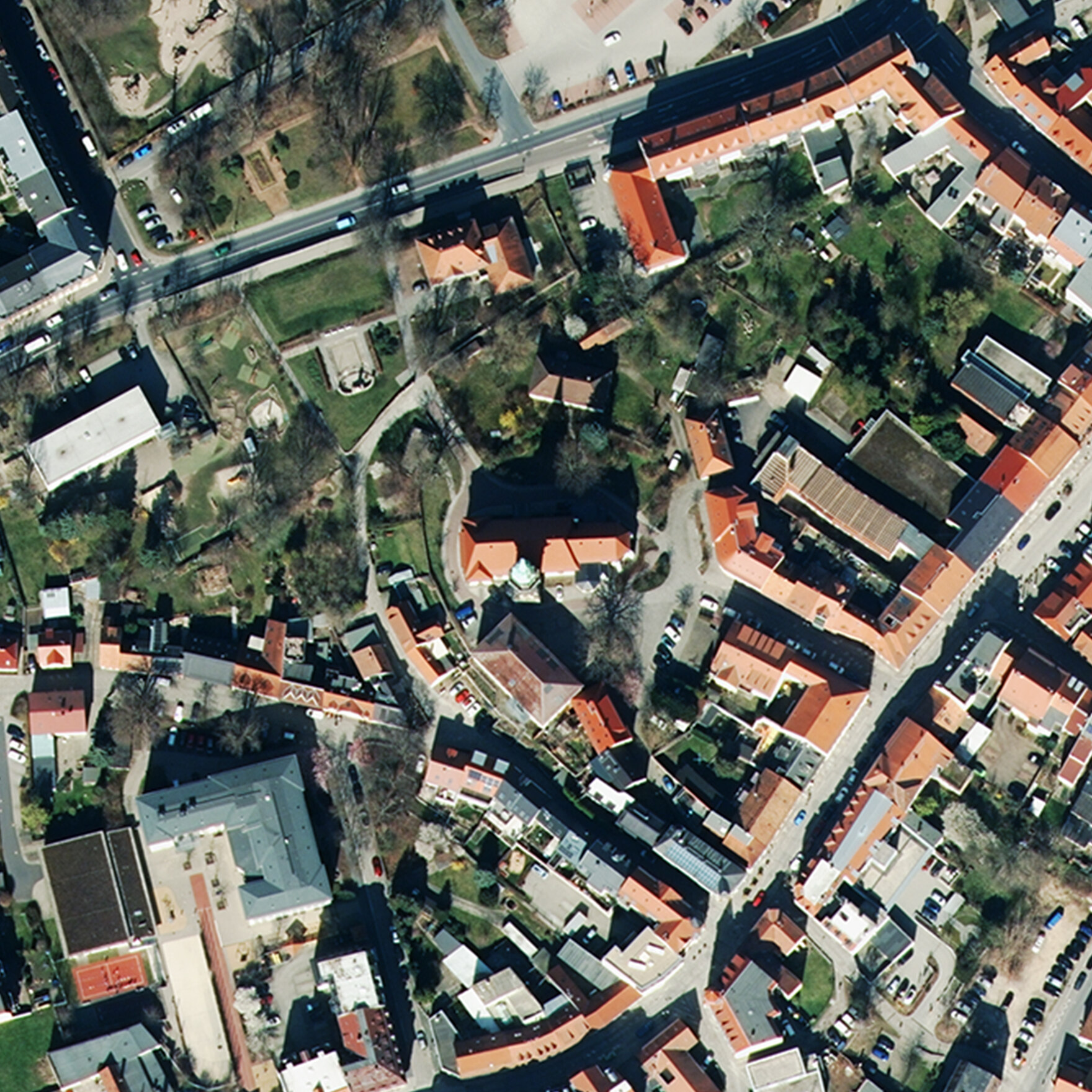 Luftbild Stadtkirche Radeberg