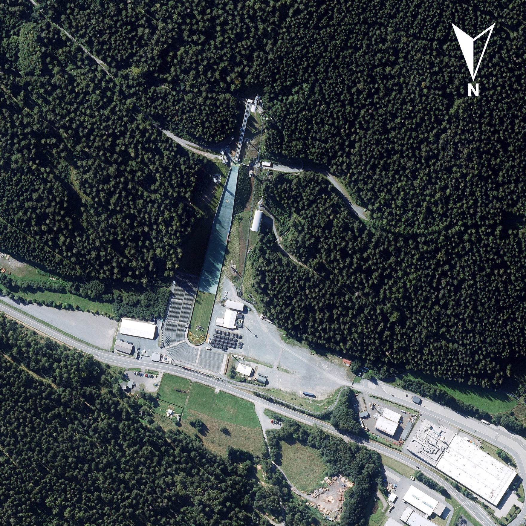 Luftbild Vogtland Arena in Klingenthal