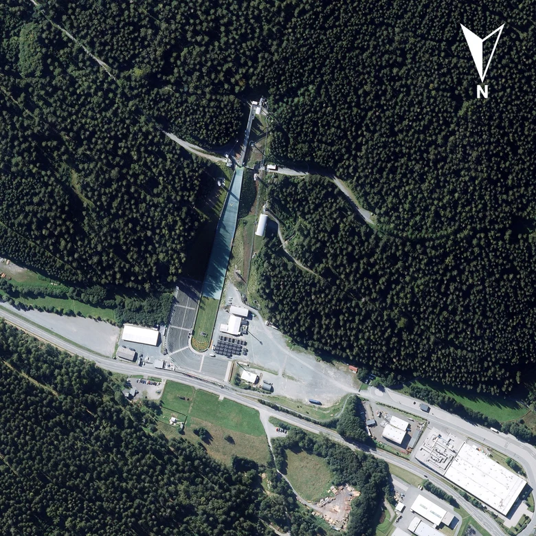 Luftbild Vogtland Arena in Klingenthal