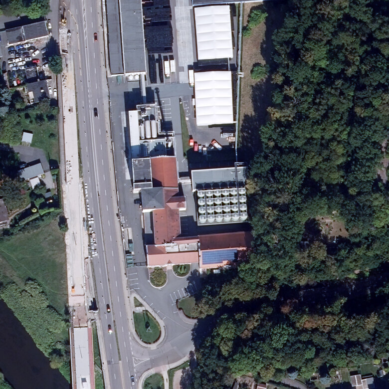 Luftbild Mauritius Brauerei Zwickau