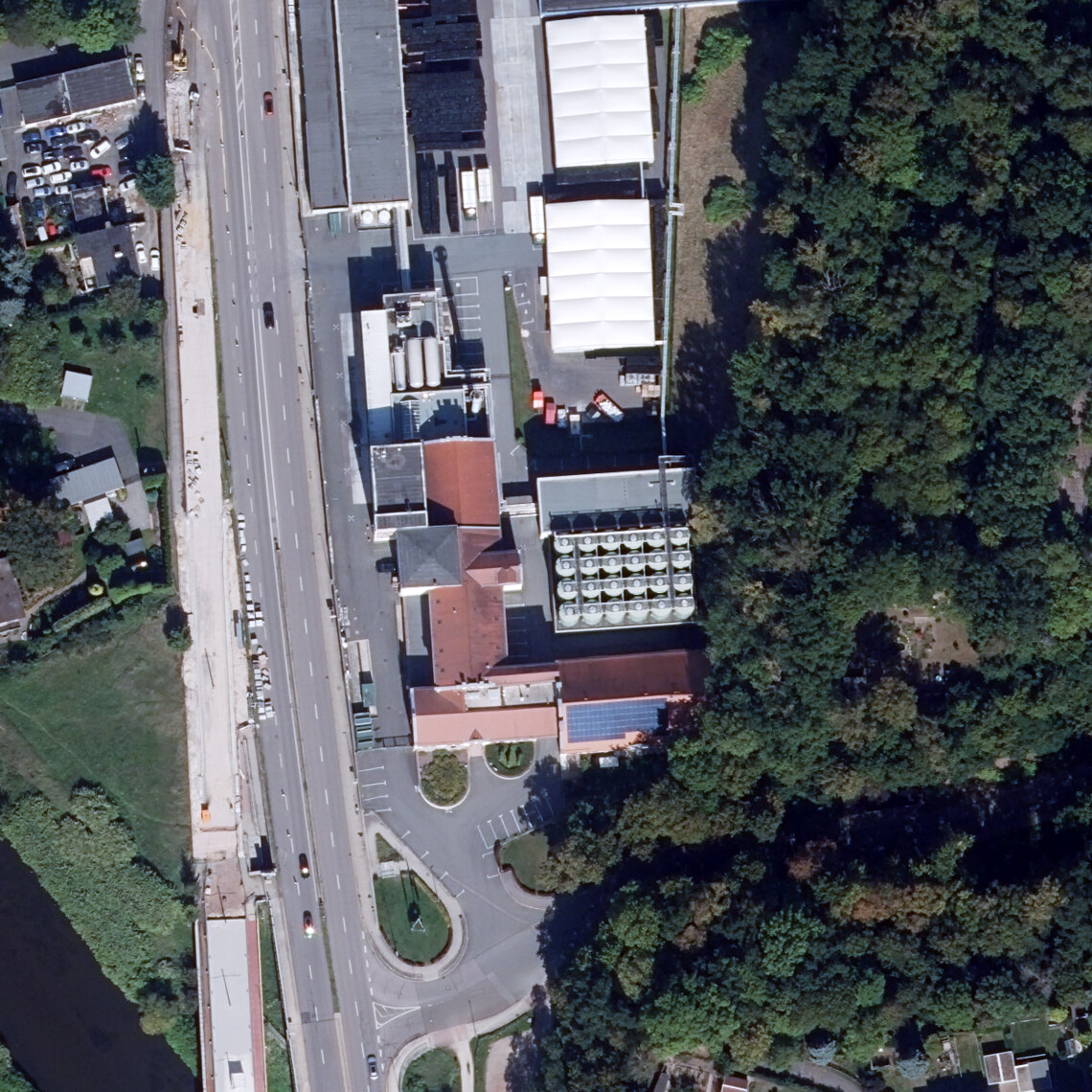 Luftbild Mauritius Brauerei Zwickau