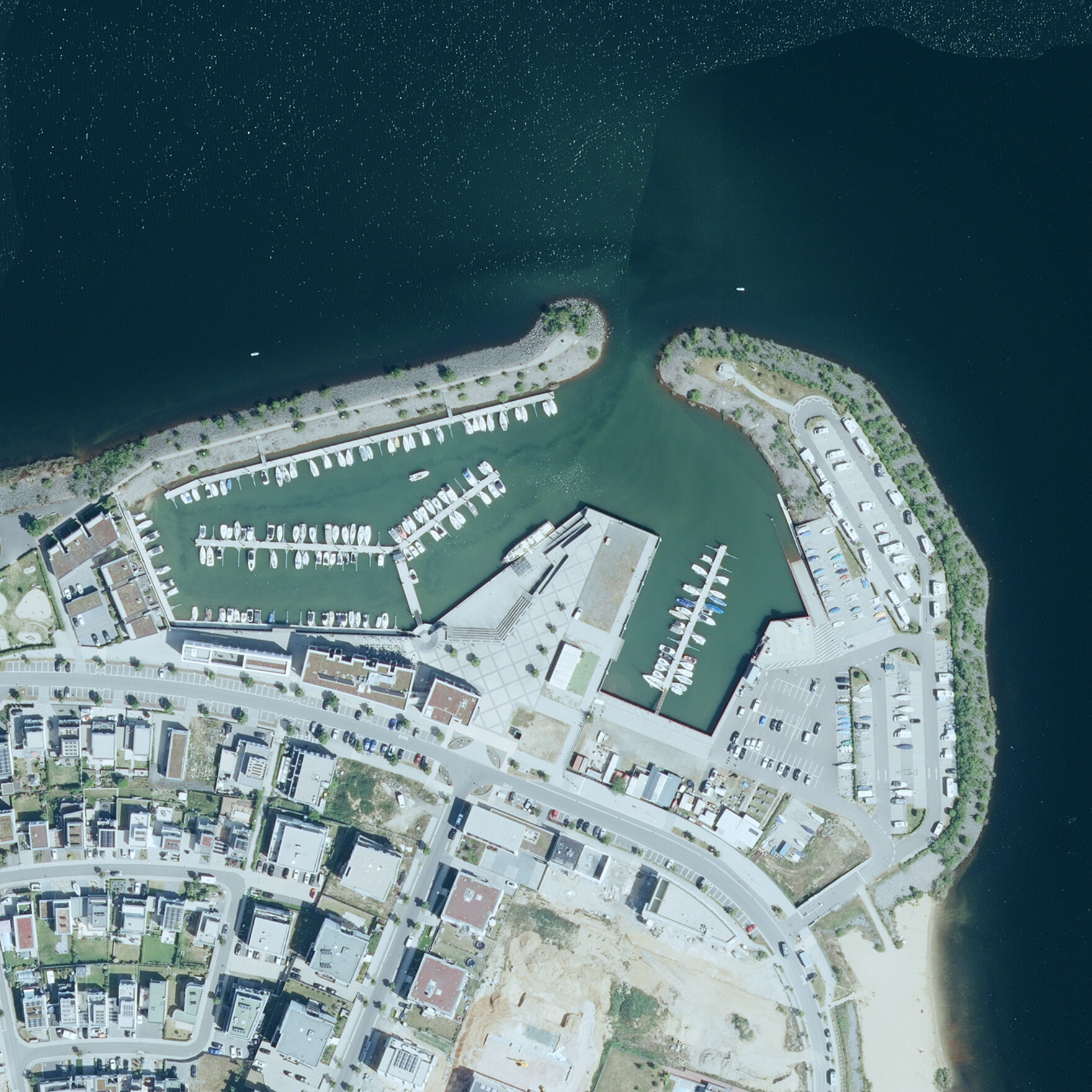 Luftbild Hafen Zwenkau