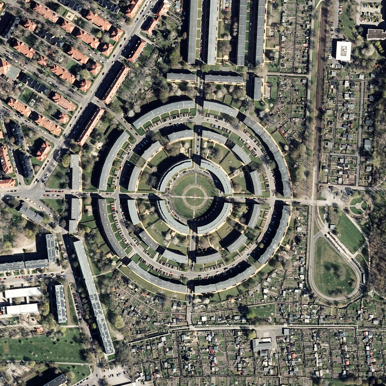 Luftbild des Monats Dezember 2022 - Nibelungenring Leipzig