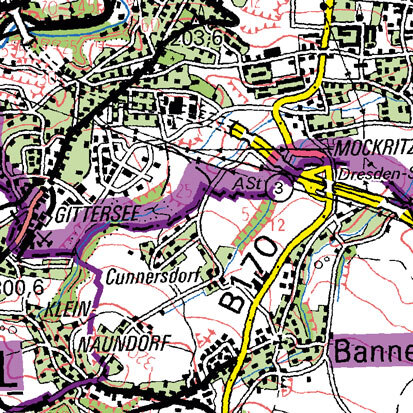 Topographische Kreiskarte 