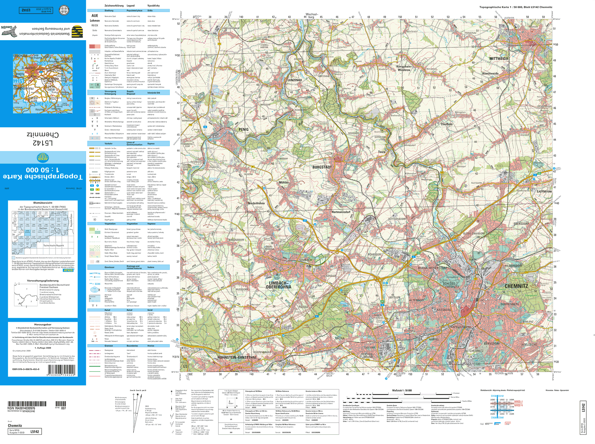 Topographische Karte - sachsen.de